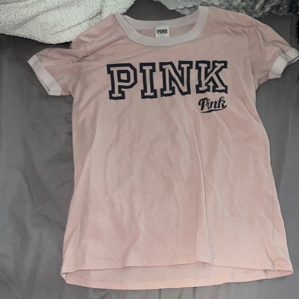 PINK, color- pink, size S, short sleeve